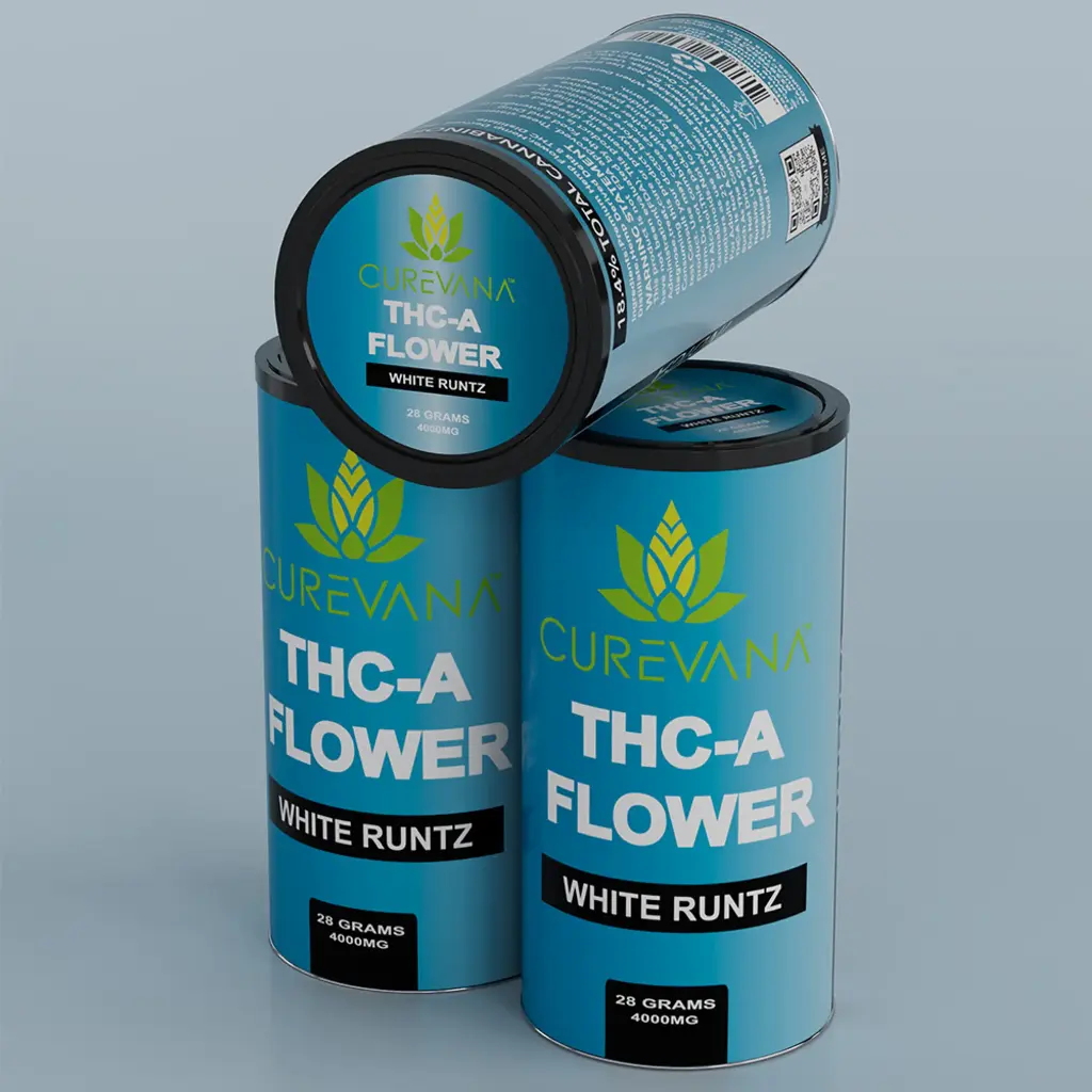 CUREVANA THC-A FLOWER, 28 G - WHITE RUNTZ