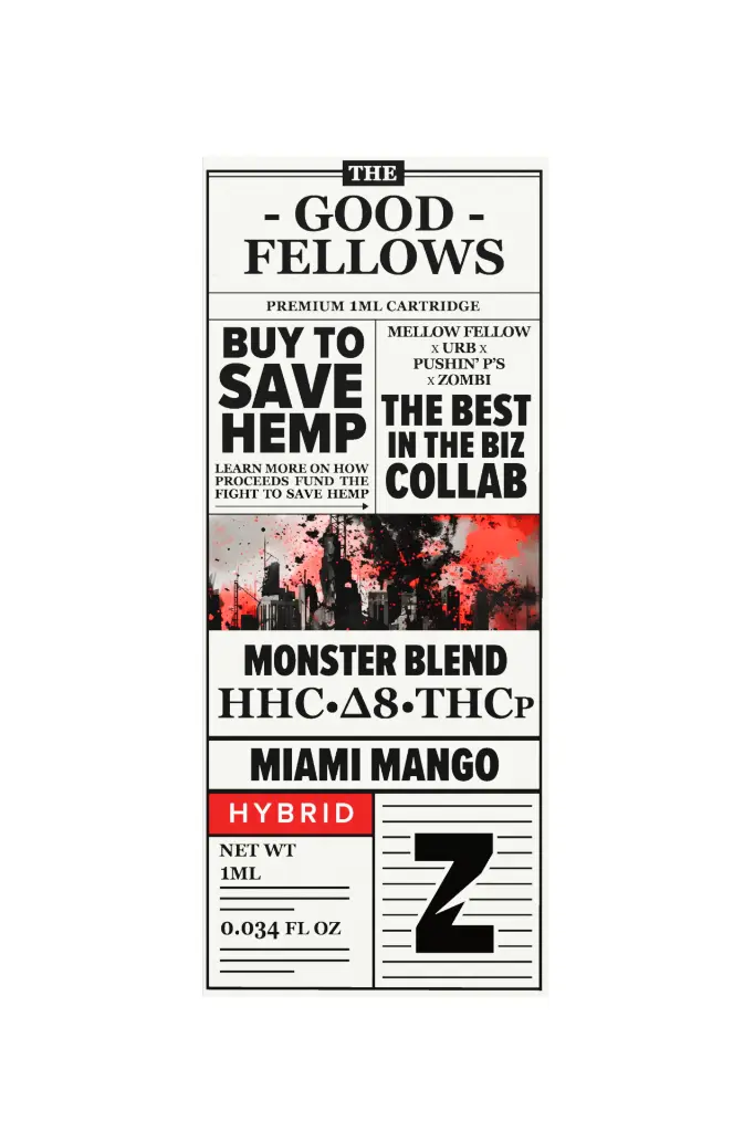 GOOD FELLOWS CARTRIDGE 1 ML MONSTER BLEND MIAMI MANGO