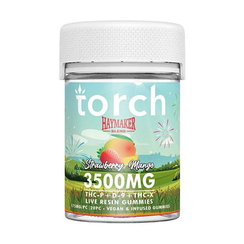 TORCH HAYMAKER 3500 MG THC-P + D-9 + THC-X STRAWBERRY MANGO