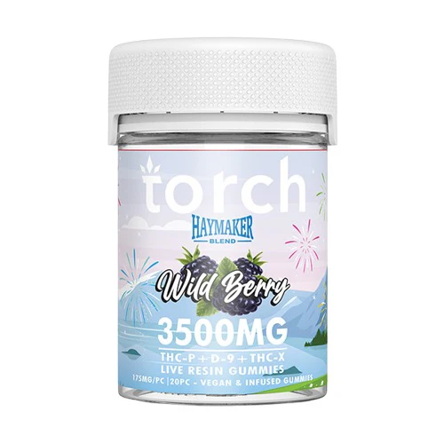 TORCH HAYMAKER 3500 MG THC-P + D-9 + THC-X WILD BERRIES