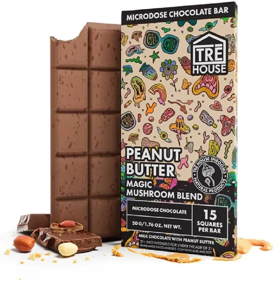 MAGIC MUSHROOM - CHOCOLATE BAR - PEANUT BUTTER