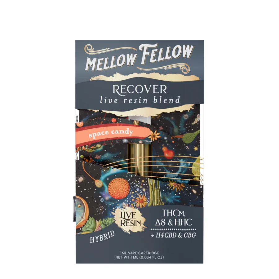 MELLOW FELLOW CARTRIDGE 1ML LIVE RESIN RECOVER BLEND SPACE CANDY POP