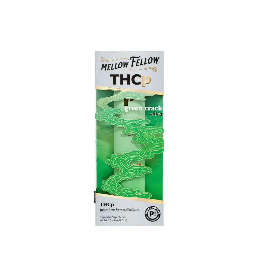 MELLOW FELLOW DISPOSABLE 0.5G THCp GREEN CRACK (SATIVA)