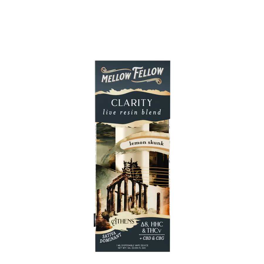 MELLOW FELLOW DISPOSABLE 1ML CLARITY BLEND LEMON SKUNK