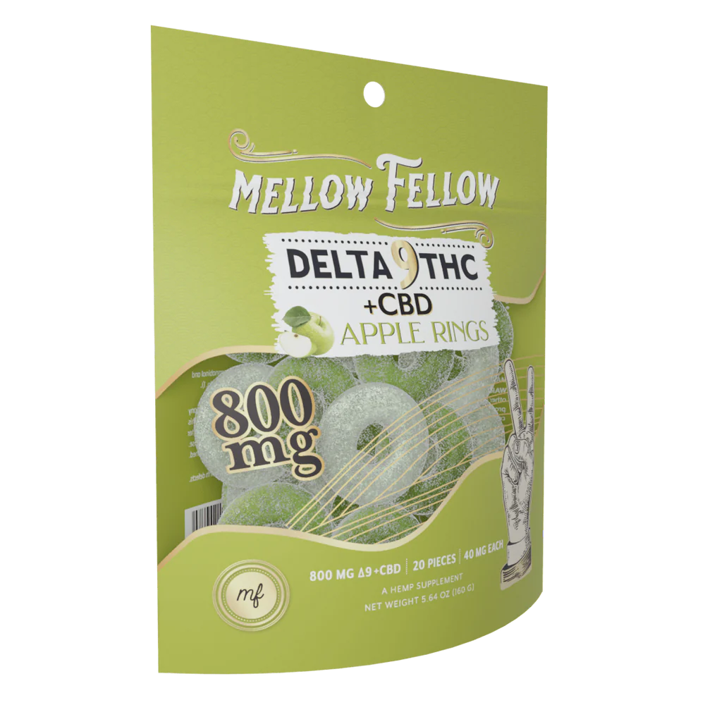 MELLOW FELLOW EDIBLE RINGS (800 MG) APPLE 20 CT.