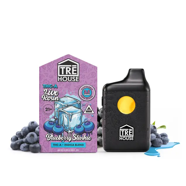 TRE HOUSE PEN LIVE ROSEN 3.5G BLUEBERRY SLUSHIE INIDICA