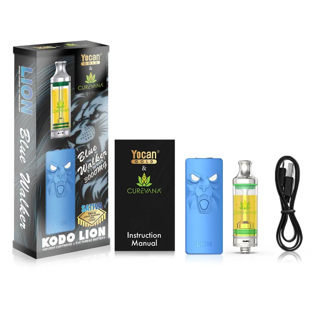 YOCAN GOLD - 3 GRAM CARTRIDGE KIT - BLUE WALKER