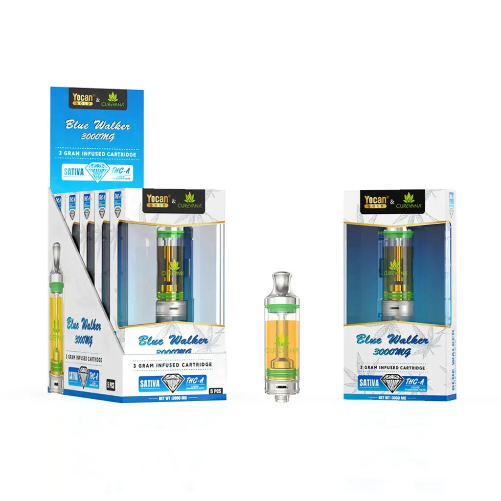 YOCAN GOLD - 3 GRAM CARTRIDGE ONLY BLUE WALKER