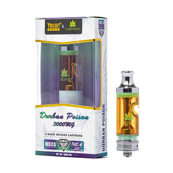 YOCAN GOLD - 3 GRAM CARTRIDGE ONLY DURBAN POISON