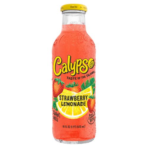 Calypso Lemonade Strawberry Lemonade 16 oz, 12 pk.