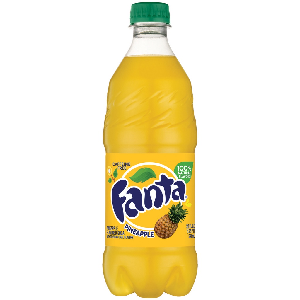 Fanta Pineapple 20 oz, 24 pk.