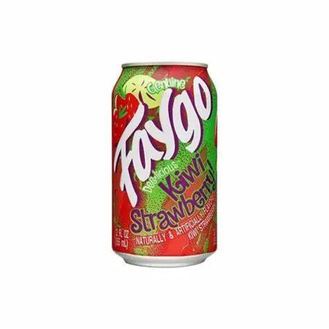 Faygo Can Kiwi Strawberry 12 oz, 24 pk.