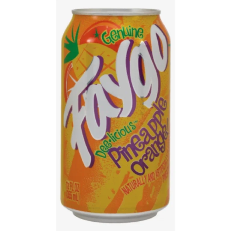 Faygo Can Pineapple Orange 12 oz, 24 pk.