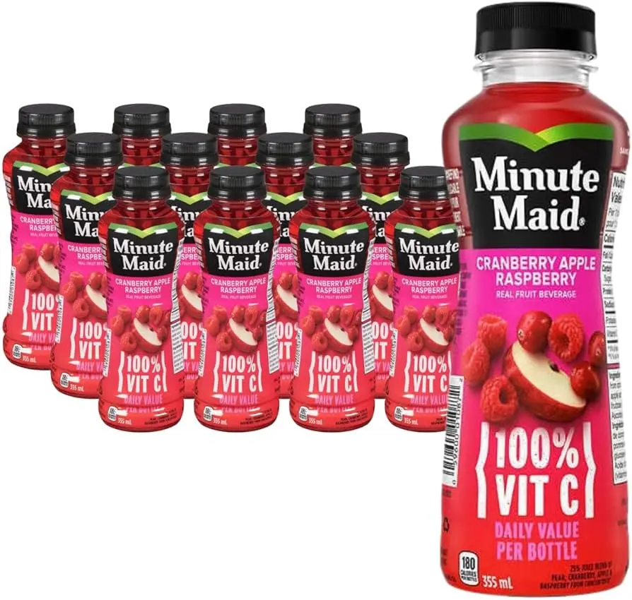 Minute Maid Cranberry Apple Raspberry 16 oz, 24 pk.