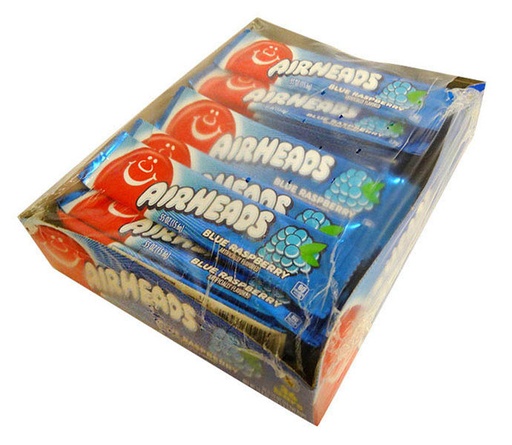 Airheads Blue Raspberry .55 oz, 36 pk.