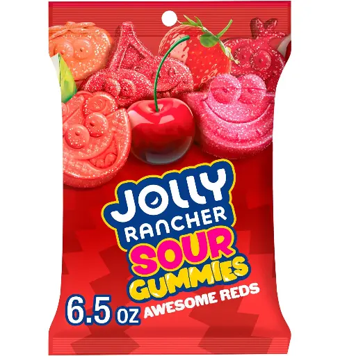 Jolly Rancher Gummies Sour Awesome Reds 12 ct, 6.5 oz