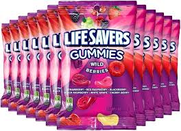 Lifesavers Gummies Hook Bag Wild Berries 7 oz, 12 ct.