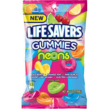 Lifesavers Hook Bag Neons 7 oz, 12 ct.