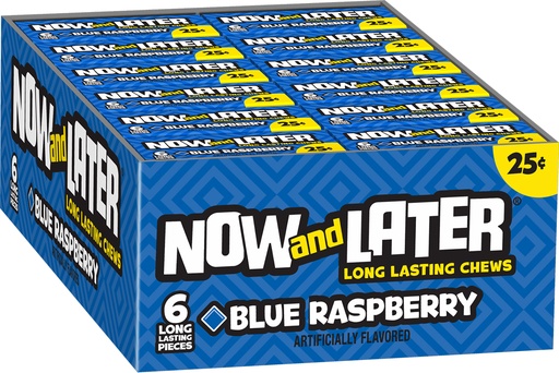 NOW AND LATER BLUE RASPBERRY 24CT