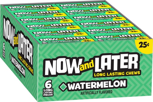 NOW AND LATER WATERMELON 24CT/.93OZ