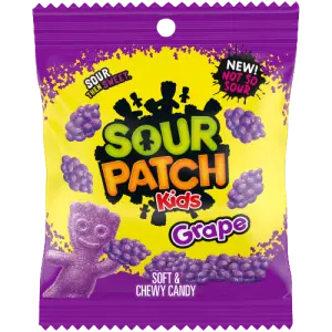 Sour Patch Kids Peg Bags Grape 12 ct. 3.58 oz