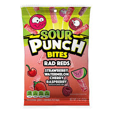 Sour Punch Rad Red Bites 5 oz, 12 ct.