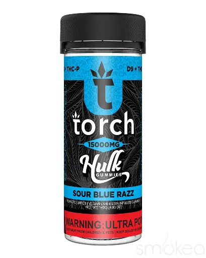 TORCH 15000 MG HULK GUMMIES - SOUR BLUE RAZZ