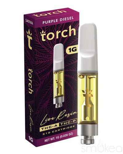 TORCH 1G THC-A LIVE RESIN CARTS - PURPLE DIESEL