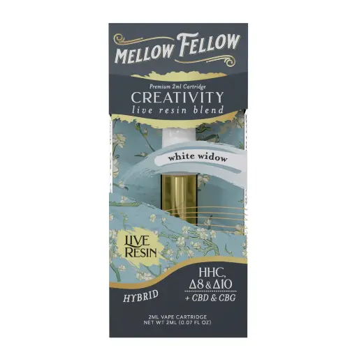 MELLOW FELLOW CARTRIDGE 2ML LIVE RESIN CREATIVITY BLEND WHITE WIDOW