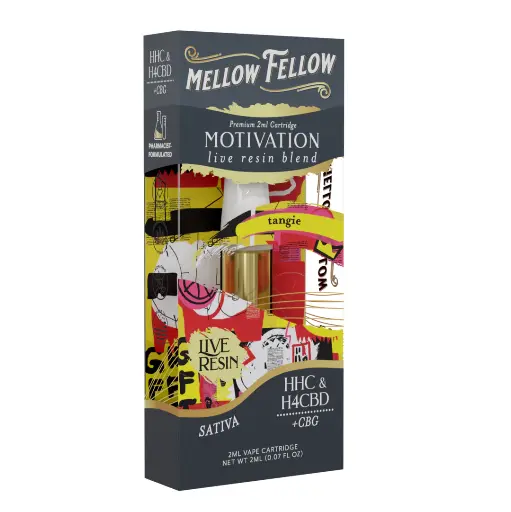 MELLOW FELLOW CARTRIDGE 2ML LIVE RESIN MOTIVATION BLEND TANGIE