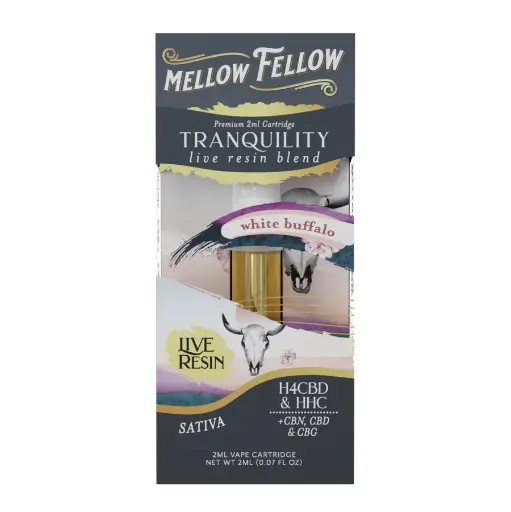 MELLOW FELLOW CARTRIDGE 2ML LIVE RESIN TRANQUILITY BLEND WHITE BUFFALO