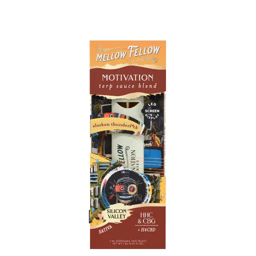 MELLOW FELLOW DISPOSABLE 2 ML MOTIVATION BLEND ALASKAN THUNDERF*CK