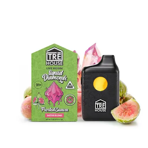 TRE HOUSE PEN LIVE ROSEN 3.5G FROSTED GUAVA LIQUID DIAMONDS