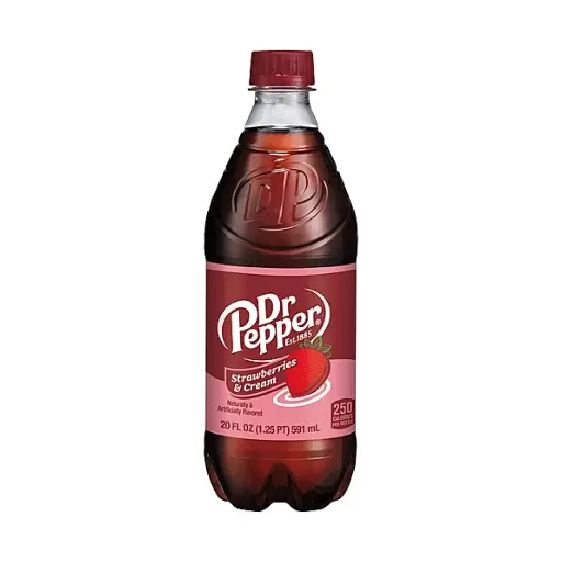 Dr Pepper Strawberry & Cream 20 oz, 24 pk.