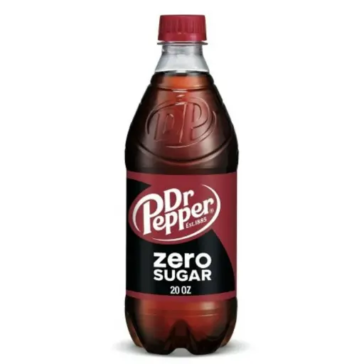 Dr Pepper Zero Sugar 20 oz, 24 pk.