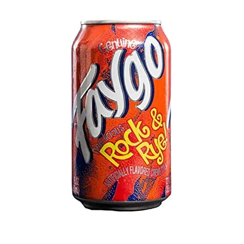 Faygo Can Rock & Rye 12 oz, 24 pk.