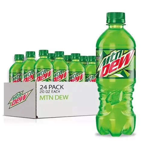 Mountain Dew 20 oz, 24 pk.