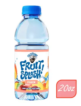 Splash Fruit Peach 20 oz, 12 pk.