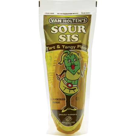 Pickle in a Pouch Sour Sis 9 oz, 12 ct.