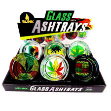 Blink Glass Ashtray Rasta 2