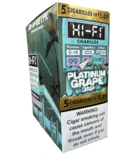 Hi-Fi Platinum Grape Cigarillos 15 ct. 