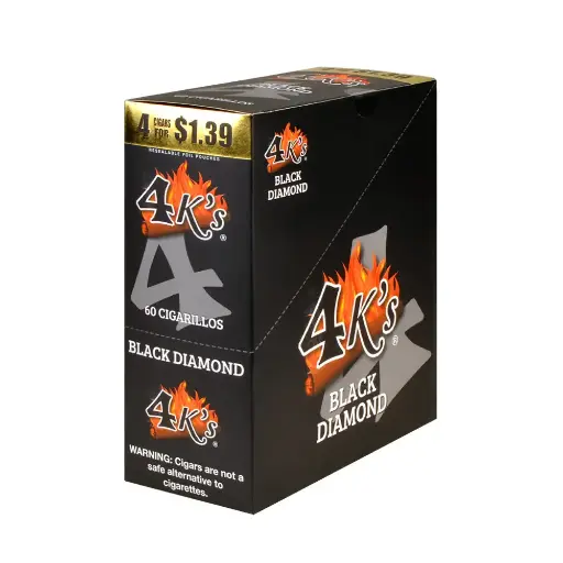 4K Cigar Black Diamond 4/1.39 15 ct.