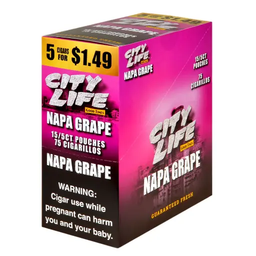 City Life 5/1.49 Napa Grape 5/15 ct. 