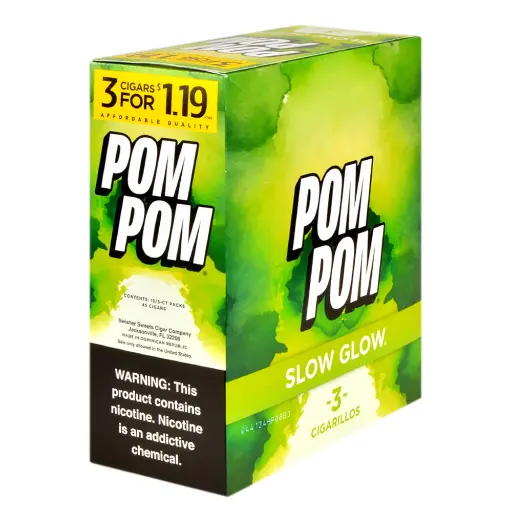 Pom Pom Cigarillos Slow Glow 3/15 ct 1.19