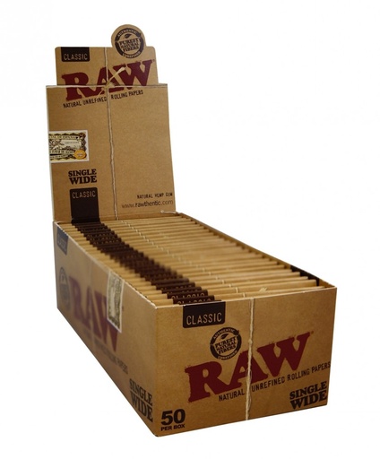 50 Booklets X RAW Classic Sing Wide Rolling Paper - Full Box