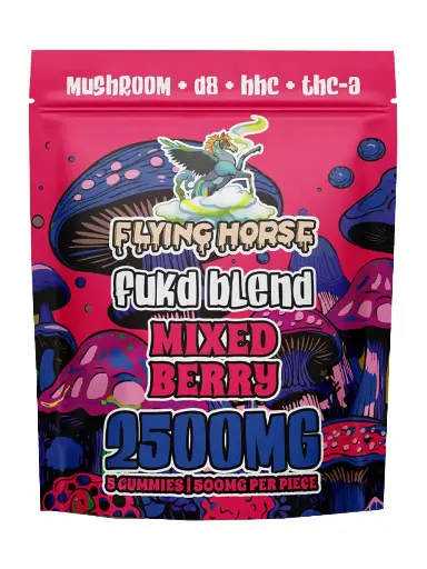 Flying Horse Mushroom/D8/HHC/THCa Mixed  Berries 2500MG/10 ct. 