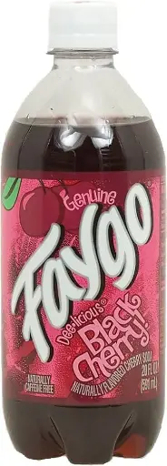 Faygo Bottle Black Cherry 20 oz, 24 pk. 