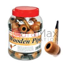 Wooden Pipe Jar 30ct