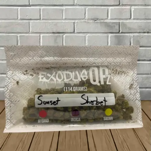 EXODUS QPZ SUNSET SHERBET 114G (INDICA)