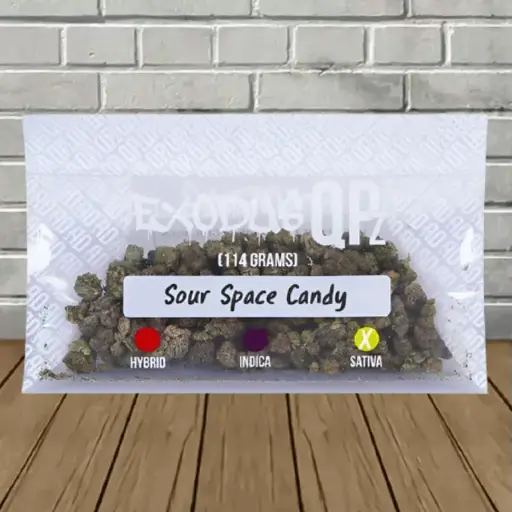 EXODUS QPZ SOUR SPACE CANDY 114G (SATIVA)